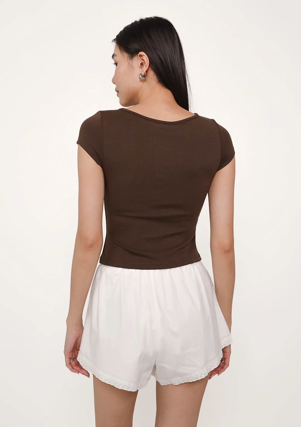 Lara Boat Neck Sleeve Padded Top (Lyocell) - Image 25