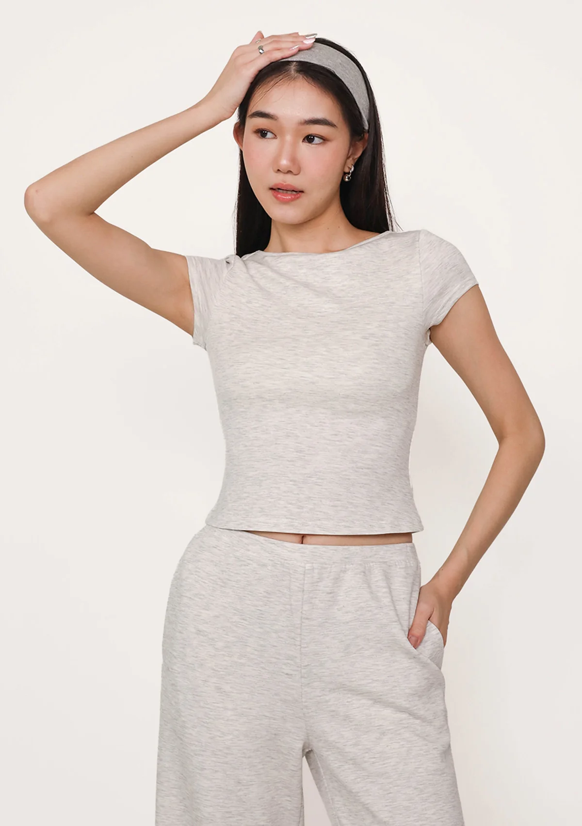 Lara Boat Neck Sleeve Padded Top (Lyocell) - Image 3