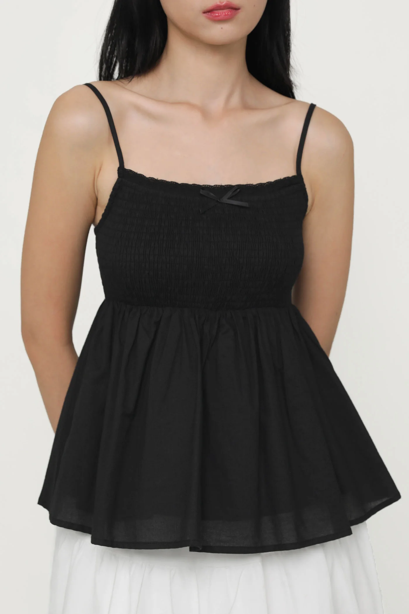 Laryn Lace Trim Babydoll Top - Image 11
