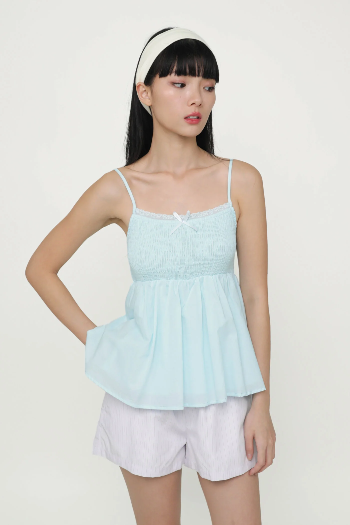 Laryn Lace Trim Babydoll Top - Image 17