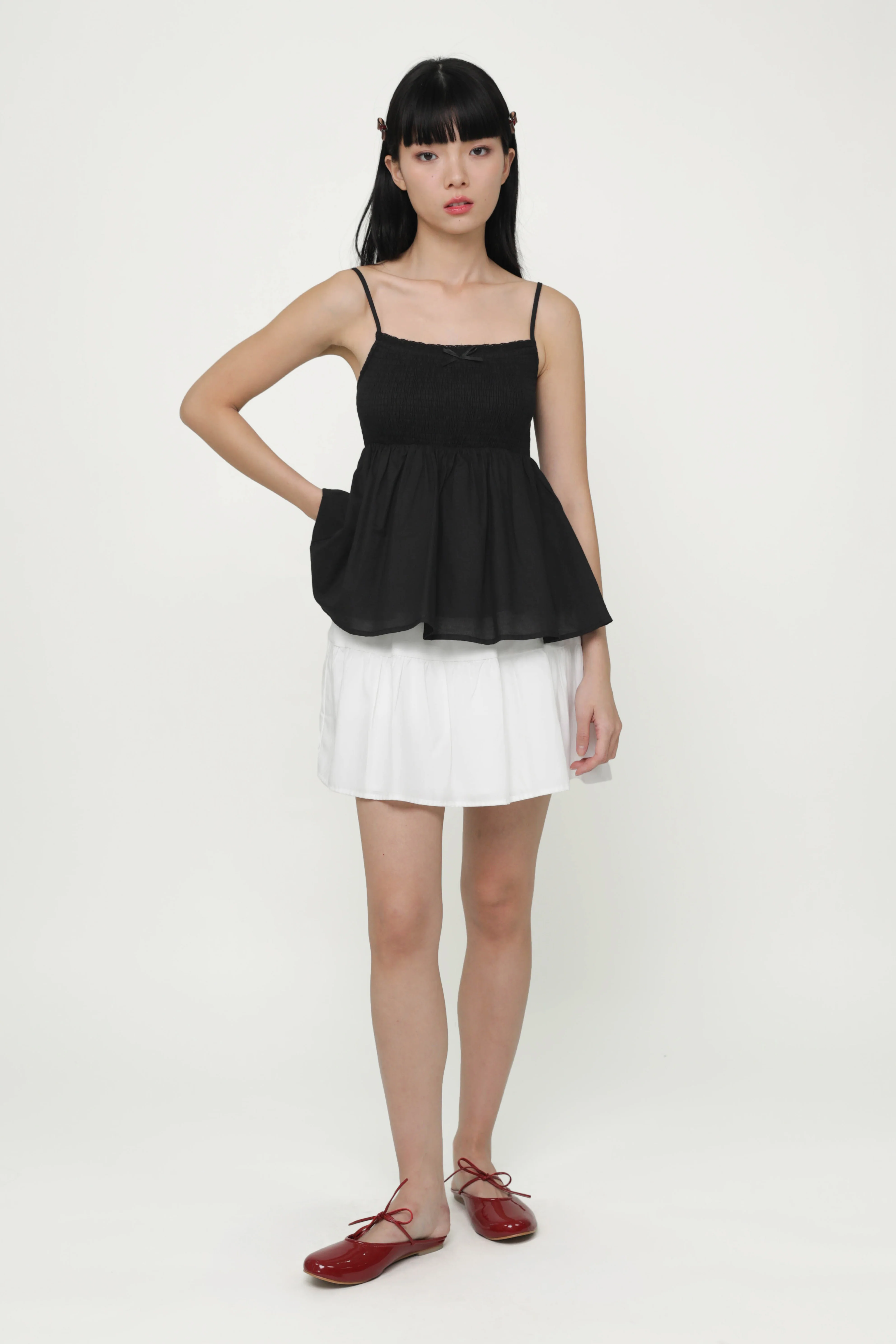 Laryn Lace Trim Babydoll Top - Image 9