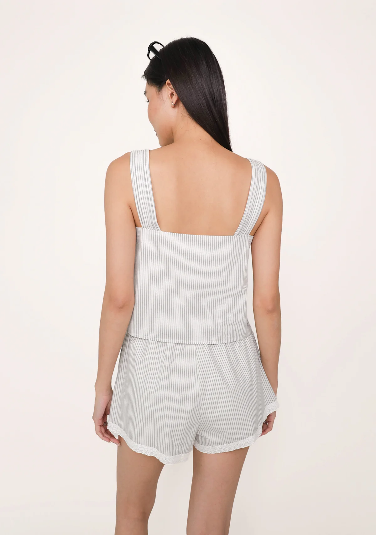Lavina Lace Trim Drawstring Shorts (Printed) - Image 6