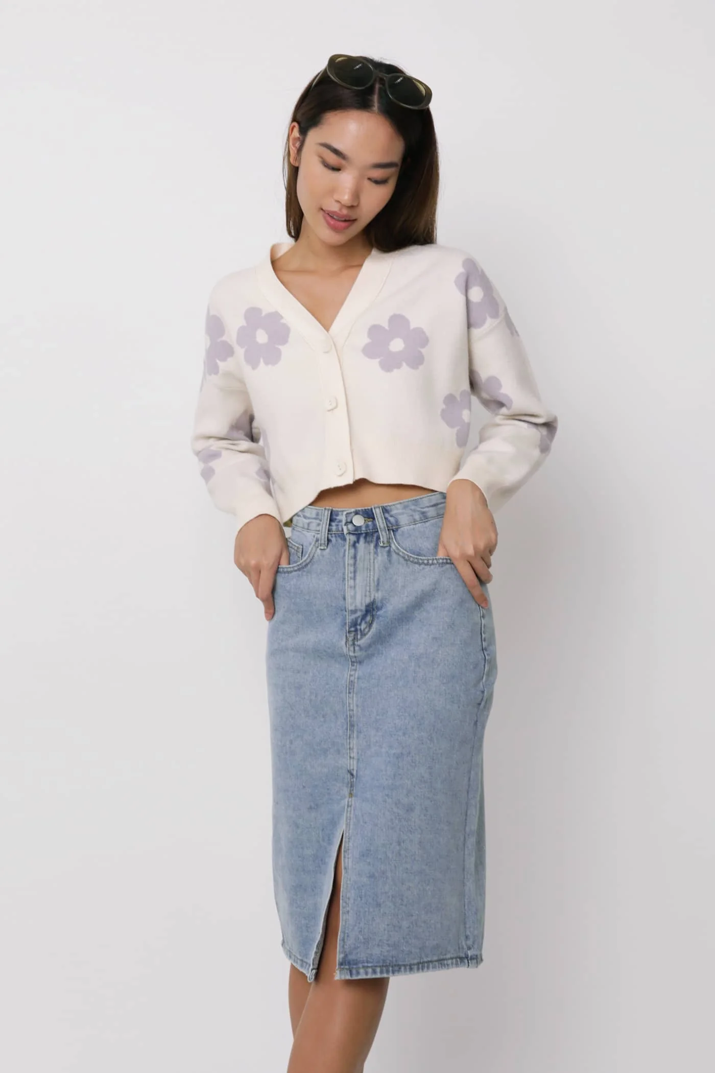 Leighton Denim Midi Skirt - Image 4