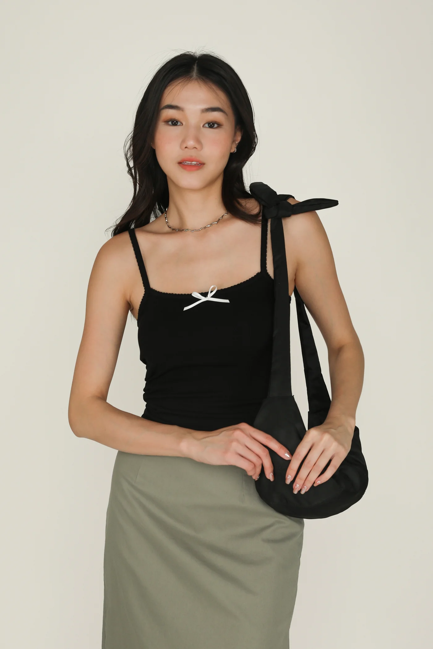 Leith Ribbon Padded Top