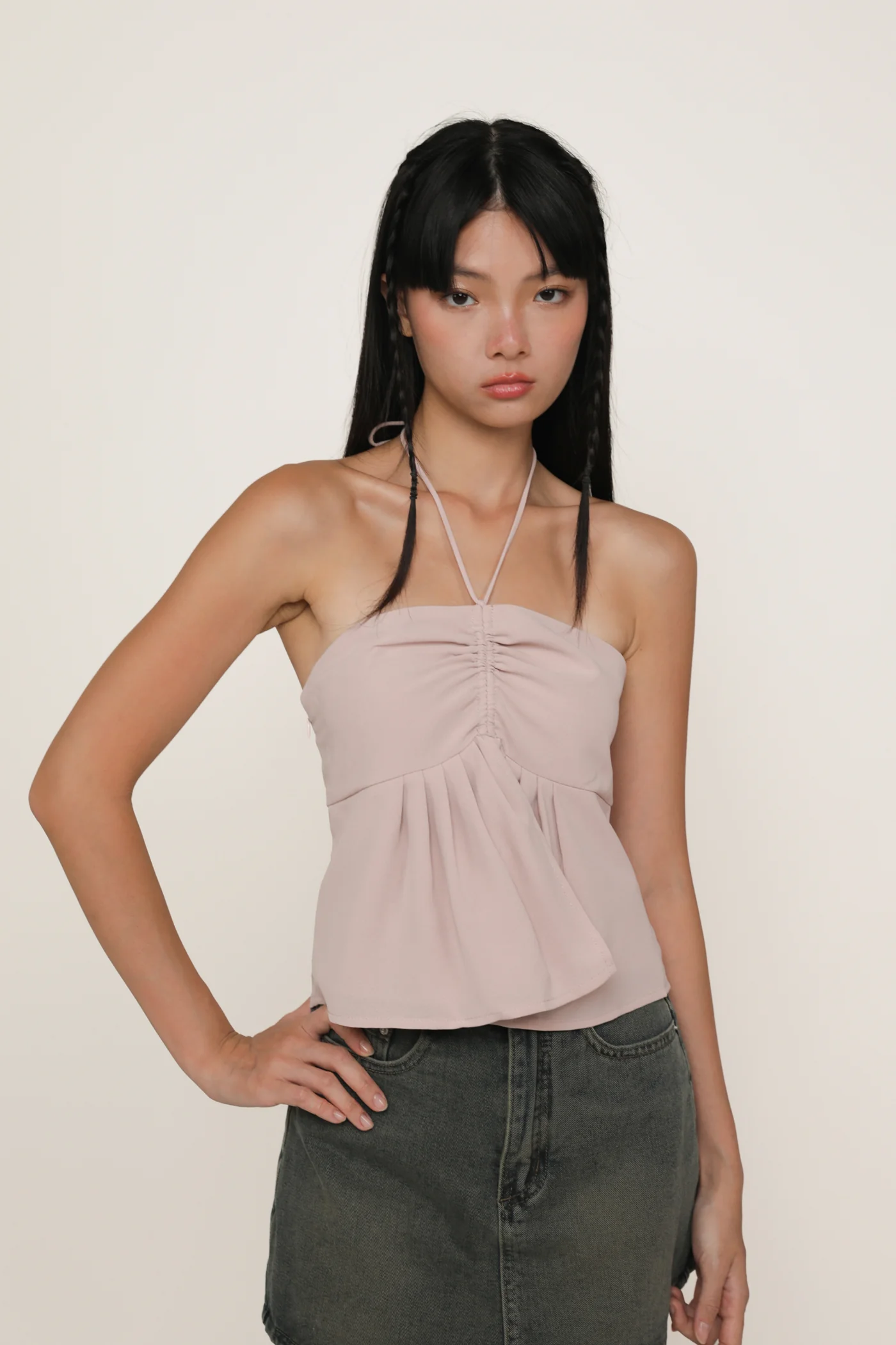Leni Drawstring Babydoll Top - Image 28