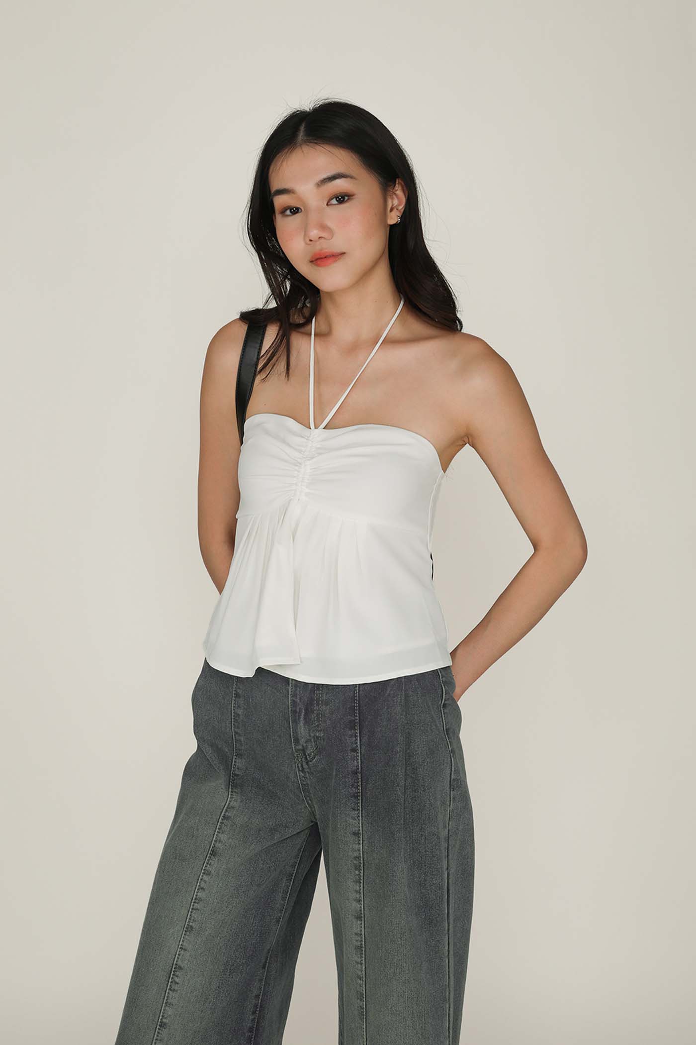 Leni Drawstring Babydoll Top - Image 6