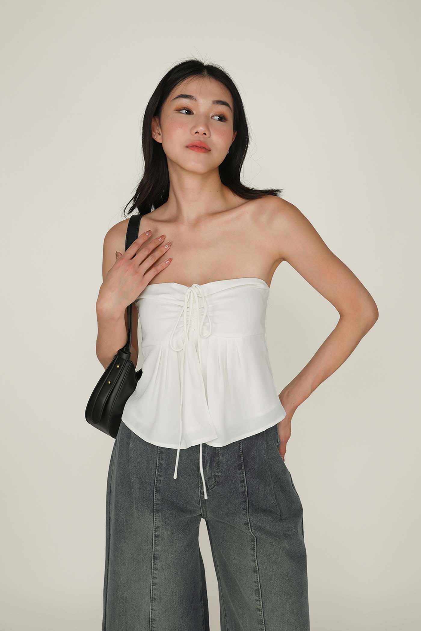 Leni Drawstring Babydoll Top - Image 8