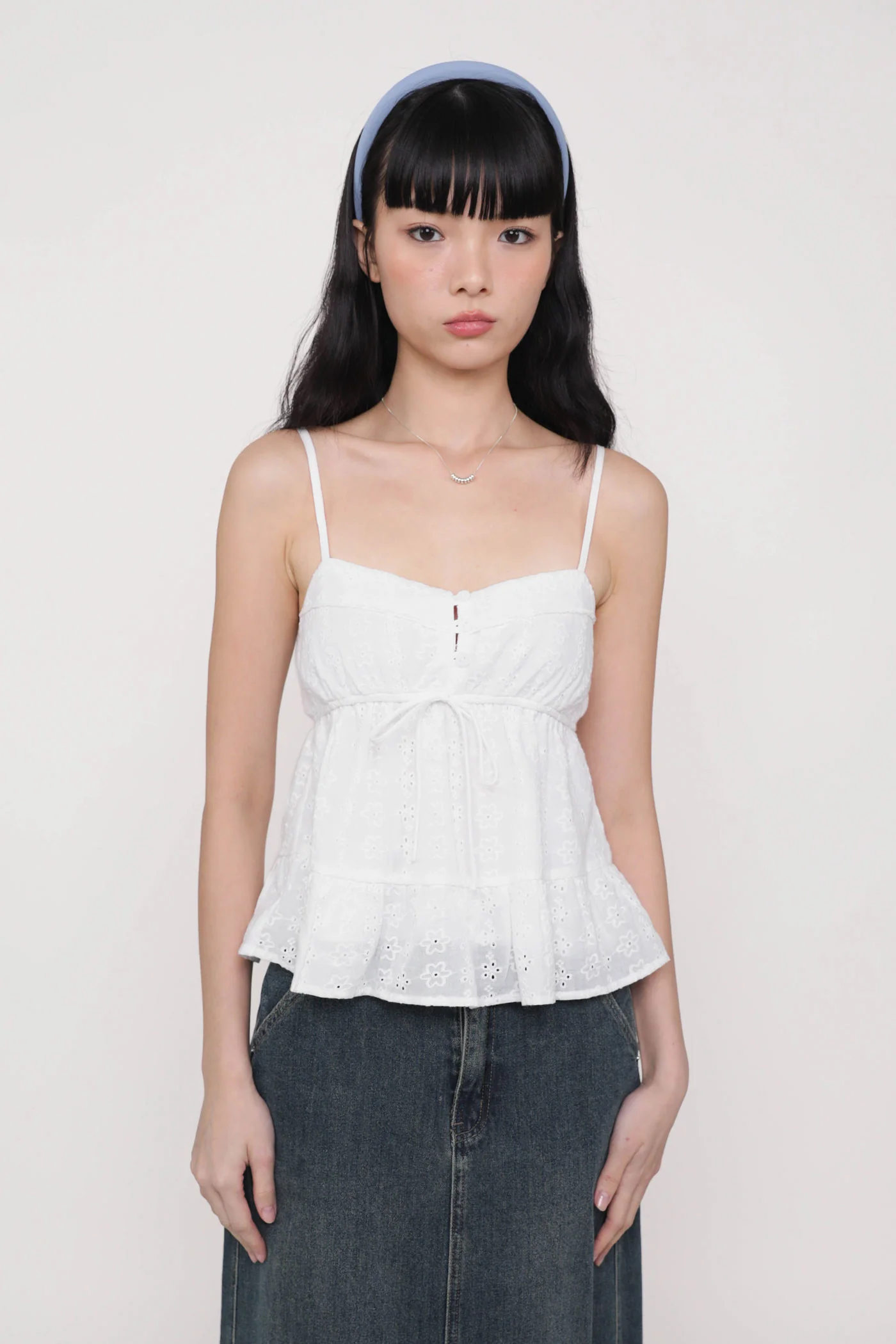 Lenora Eyelet Babydoll Top (Eyelet) - Image 16
