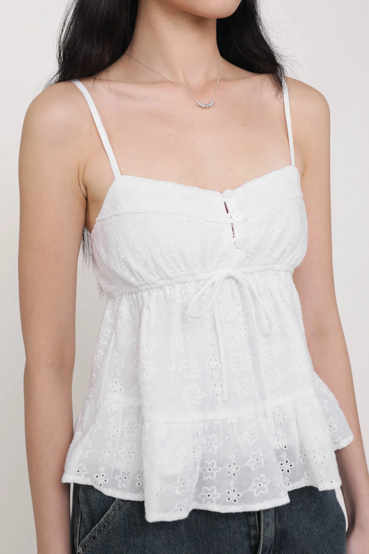 Lenora Eyelet Babydoll Top (Eyelet) - Image 17