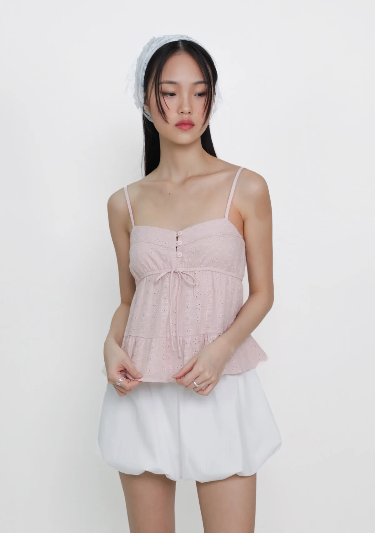 Lenora Eyelet Babydoll Top (Eyelet) - Image 31