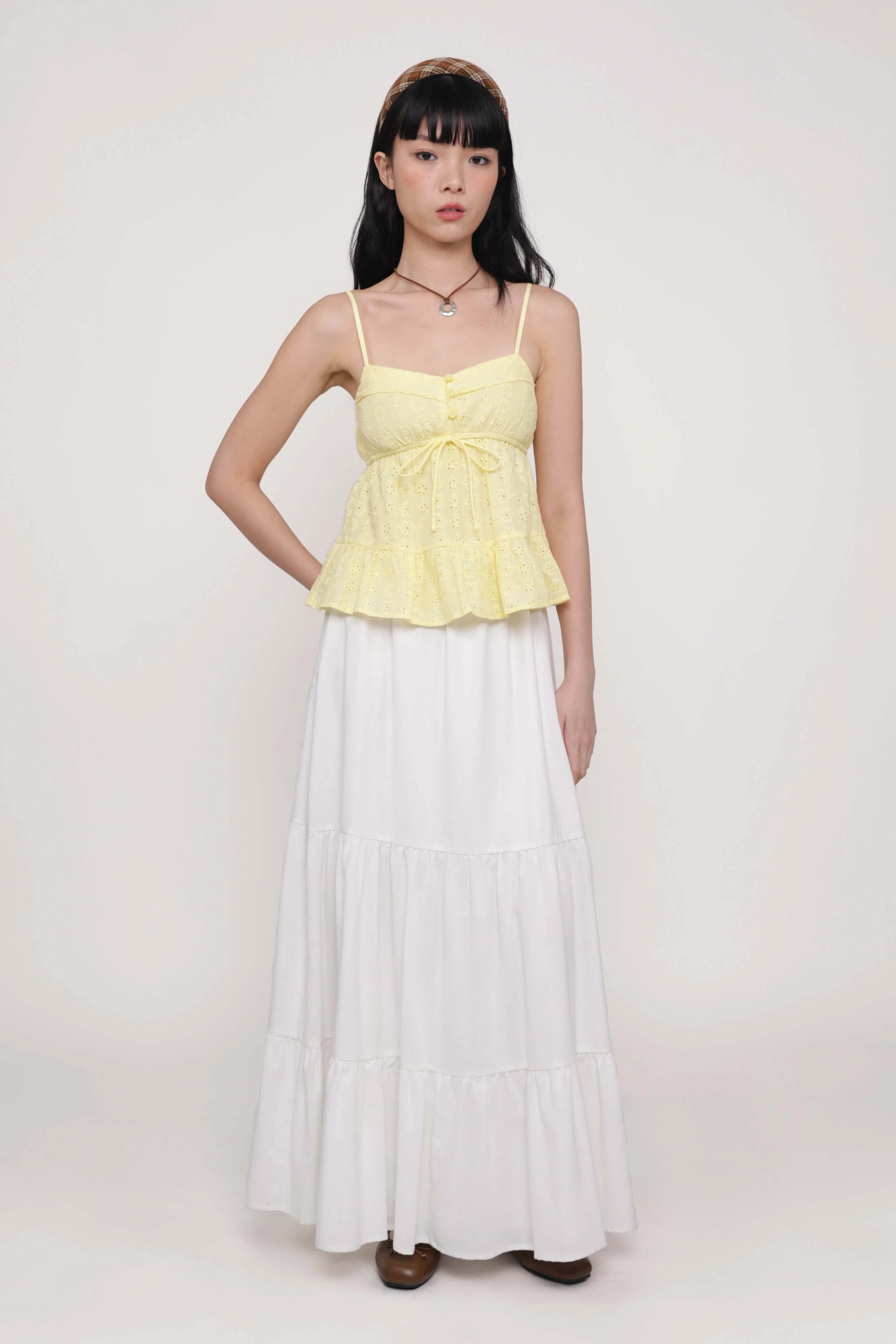 Lenora Eyelet Babydoll Top (Eyelet) - Image 9