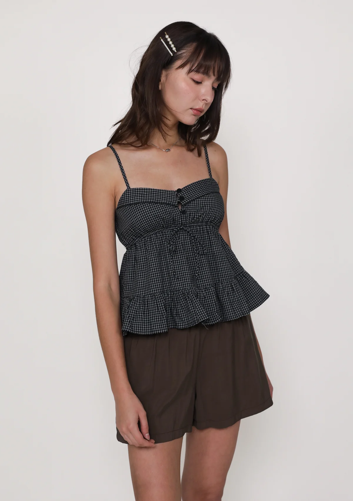 Lenora Babydoll Top (Plaid) - Image 14