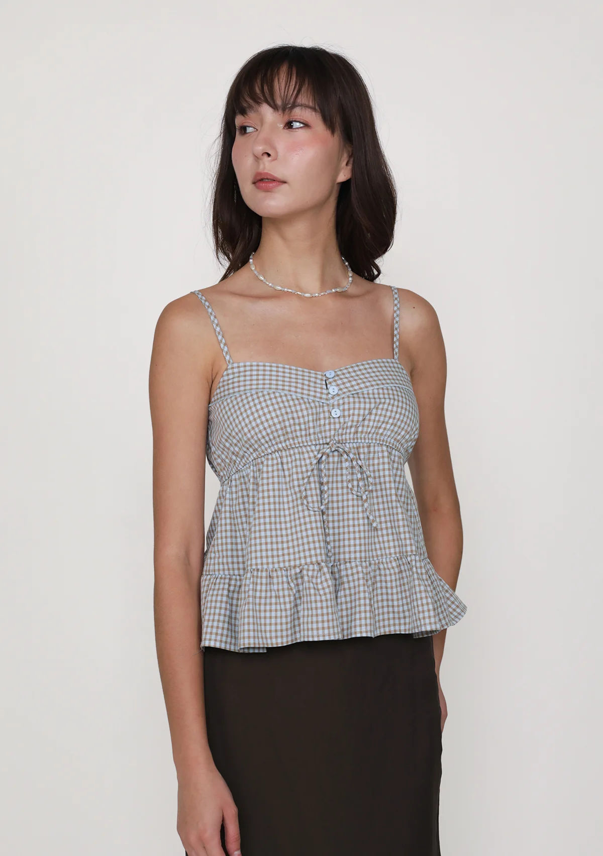 Lenora Babydoll Top (Plaid) - Image 9