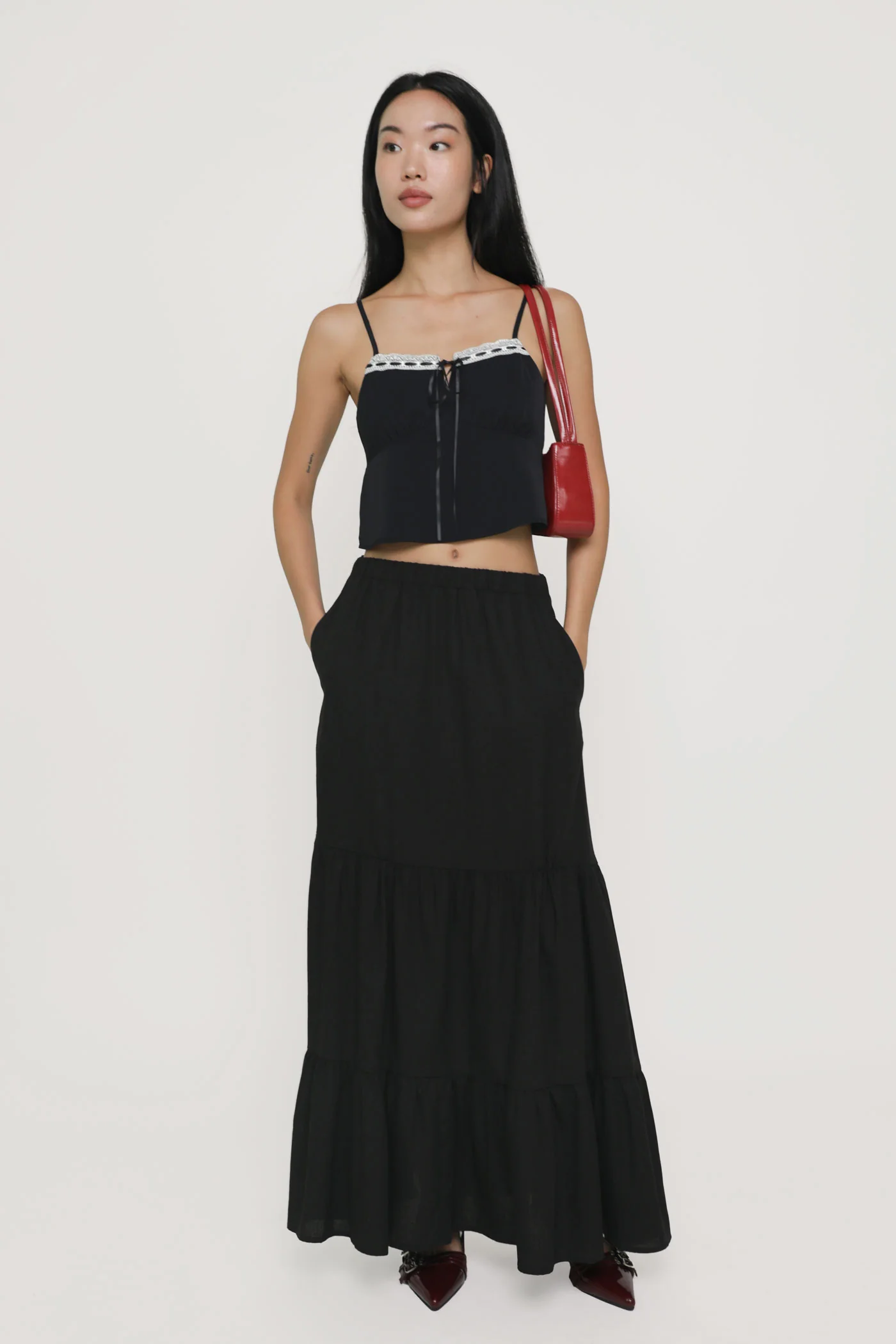 Levina Ribbon Lace Top - Image 9
