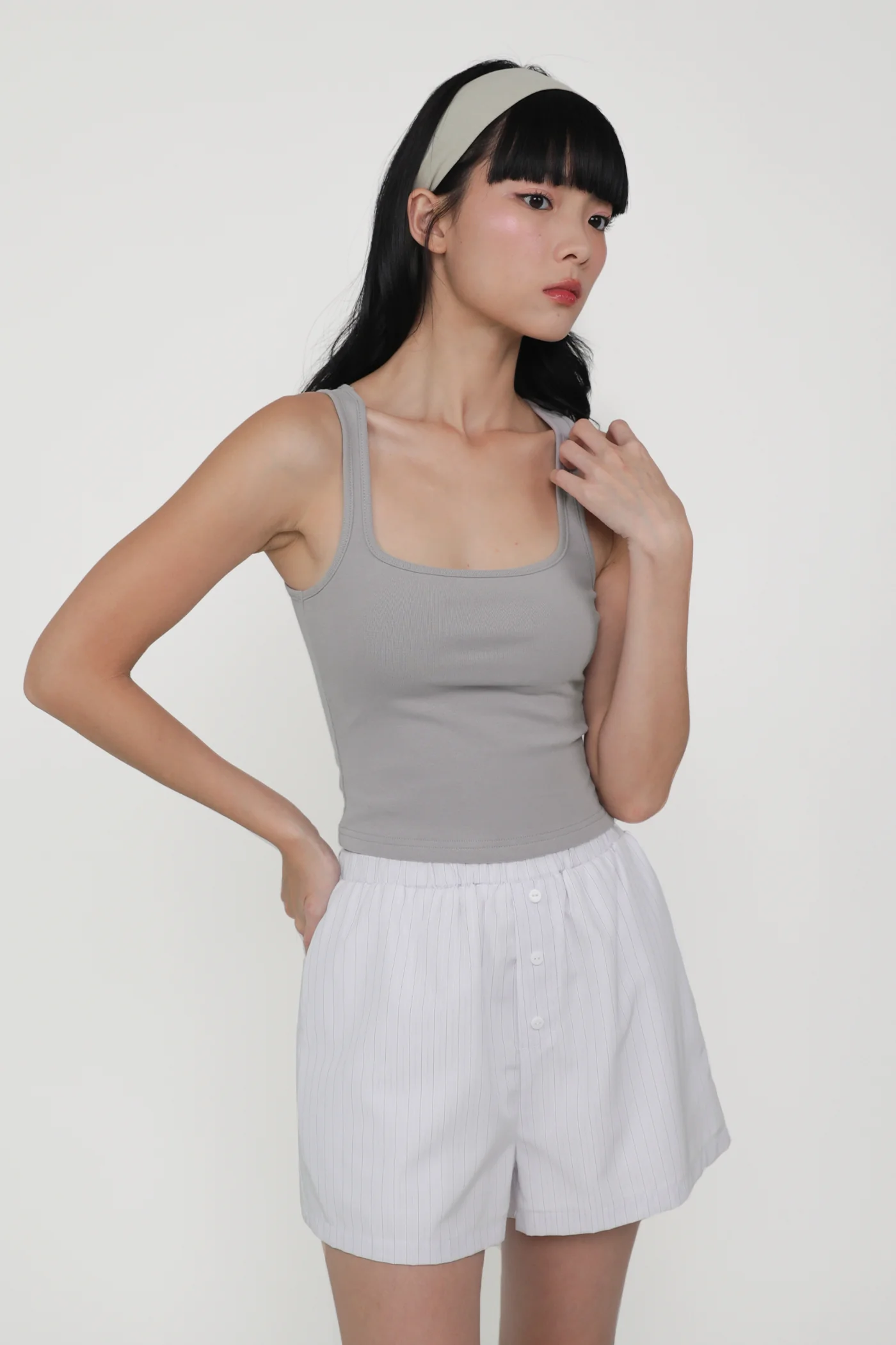 Lexy Scoop Neck Padded Top - Image 6