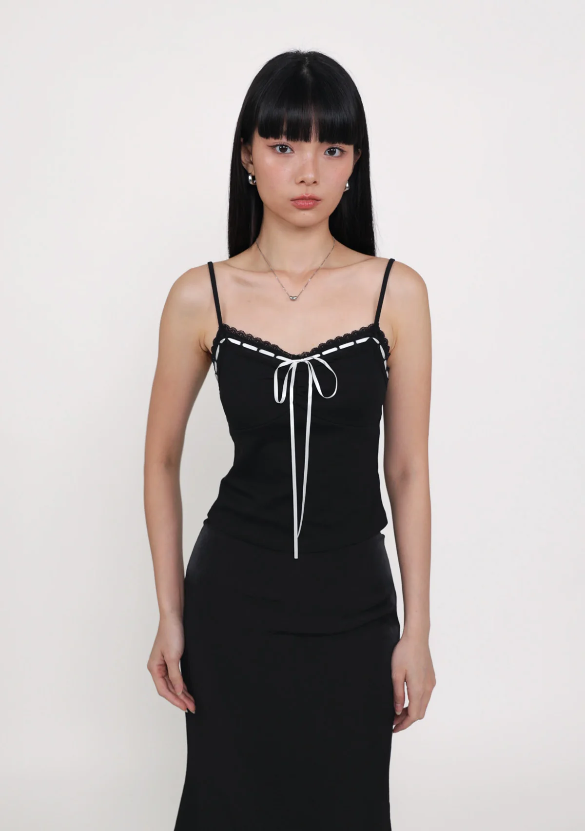 Lila Ribbon Lace Trim Padded Top - Image 10