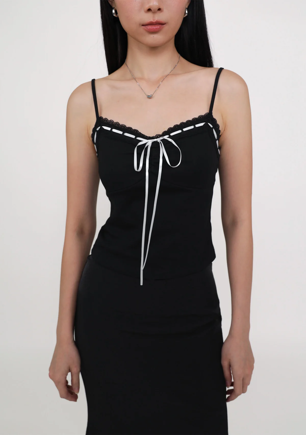 Lila Ribbon Lace Trim Padded Top - Image 11
