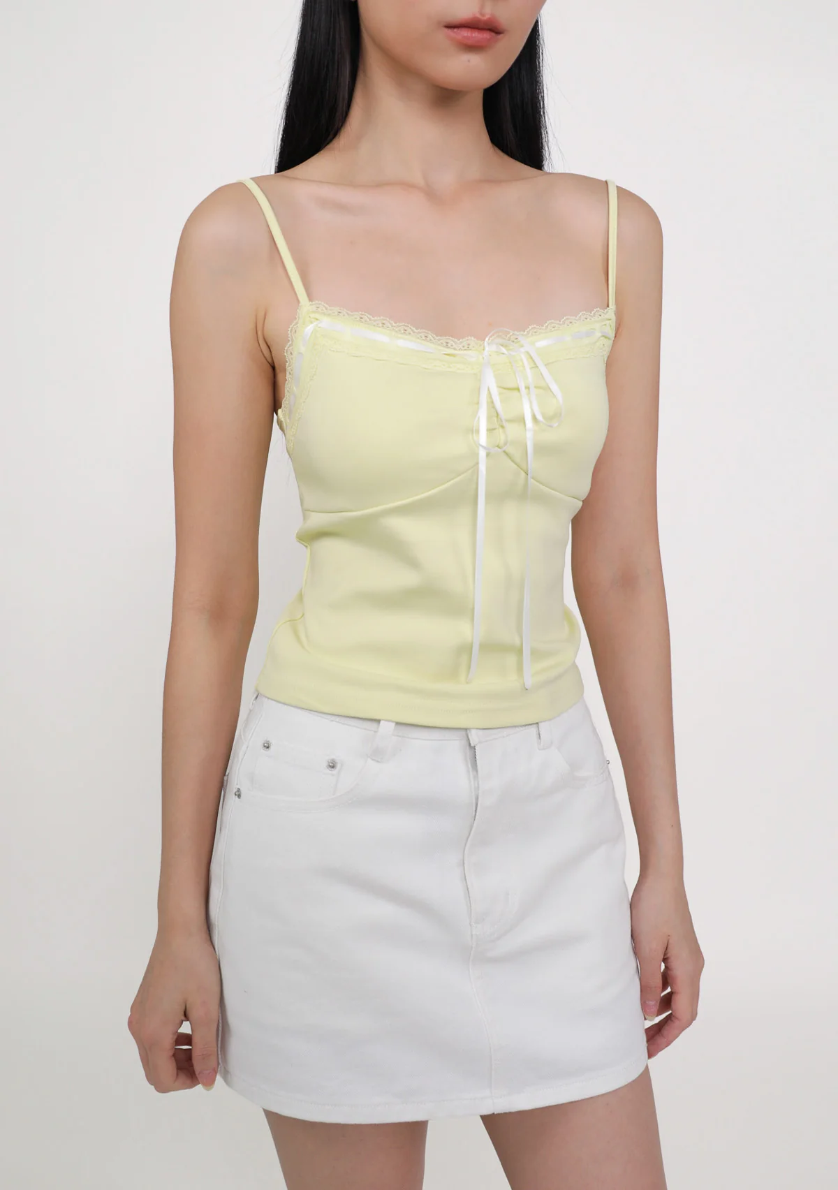 Lila Ribbon Lace Trim Padded Top - Image 19