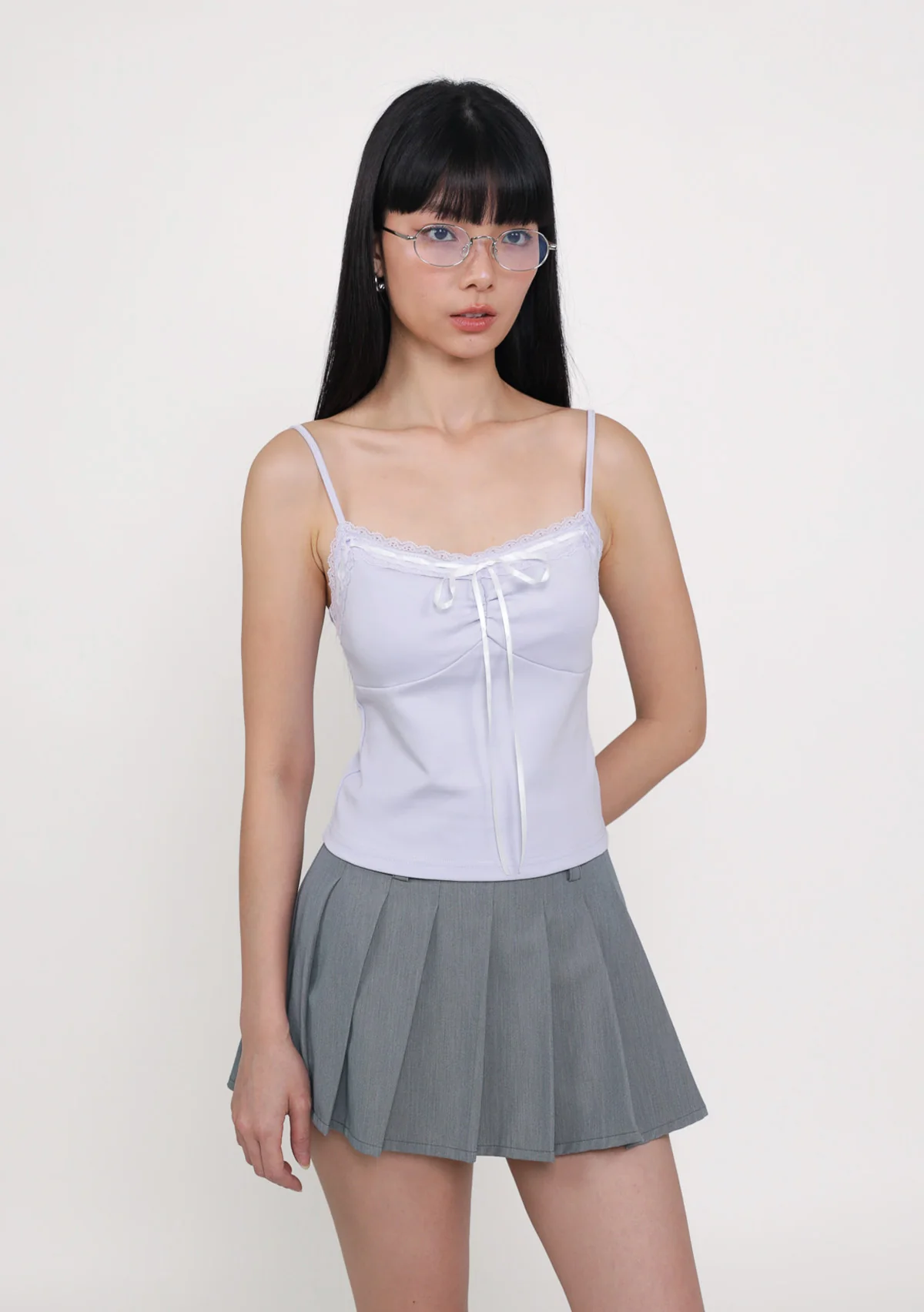 Lila Ribbon Lace Trim Padded Top - Image 3