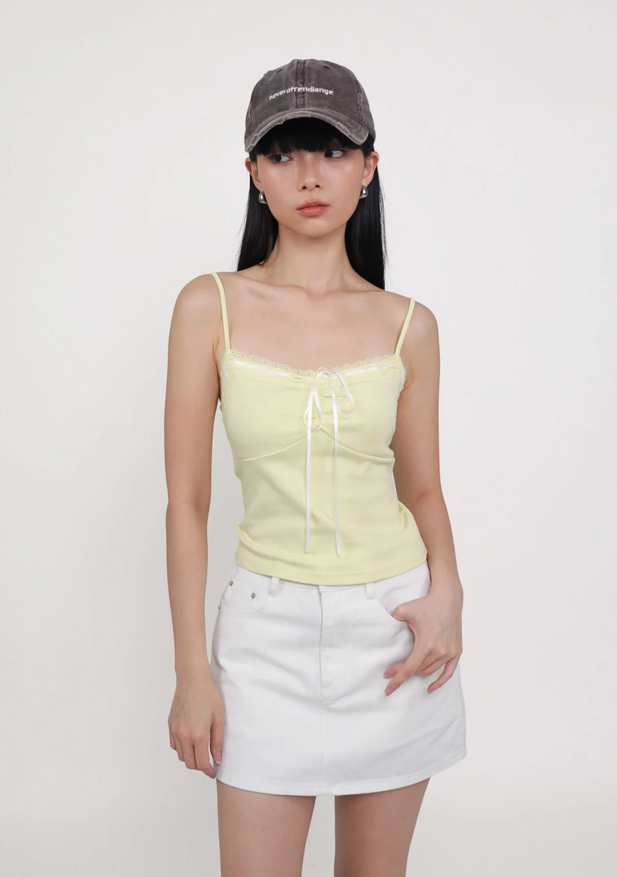 Lila Ribbon Lace Trim Padded Top - Image 4
