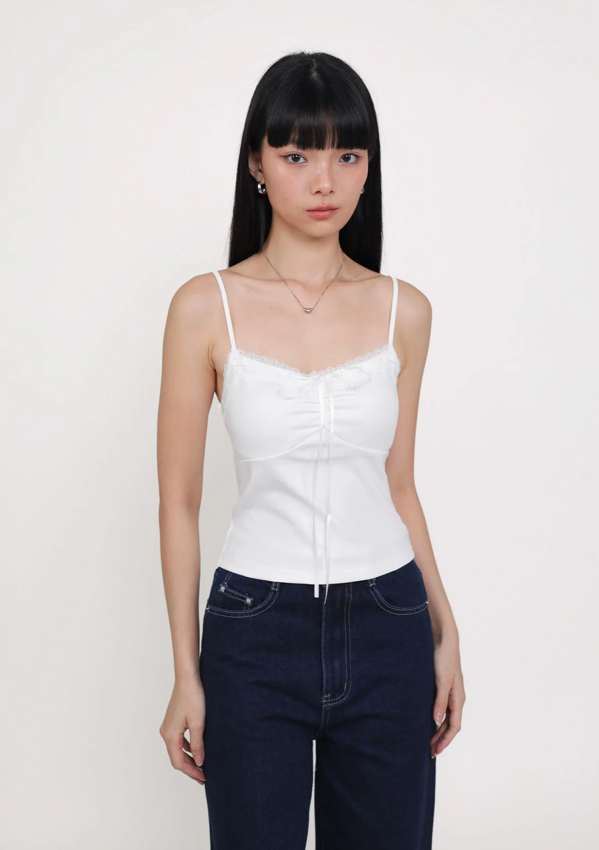 Lila Ribbon Lace Trim Padded Top - Image 6