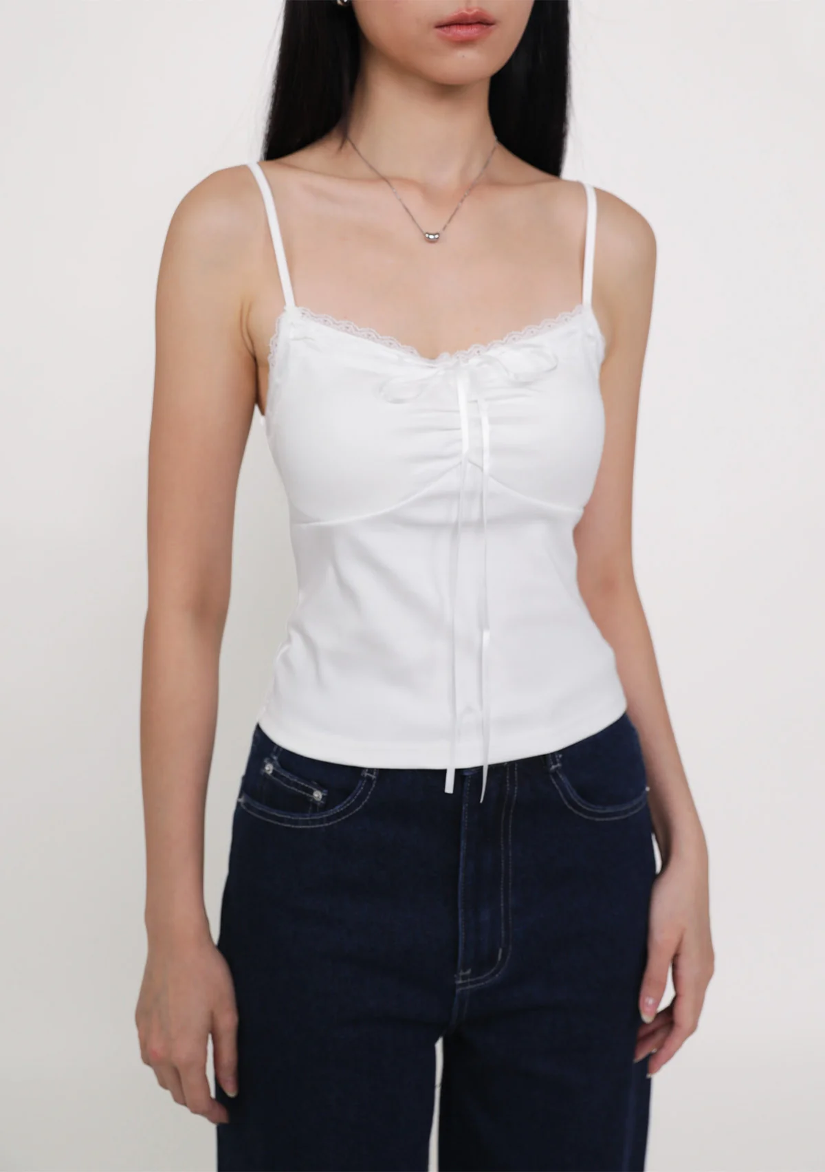 Lila Ribbon Lace Trim Padded Top - Image 7