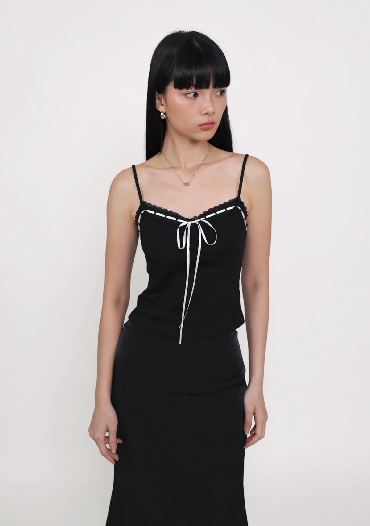 Lila Ribbon Lace Trim Padded Top - Image 9