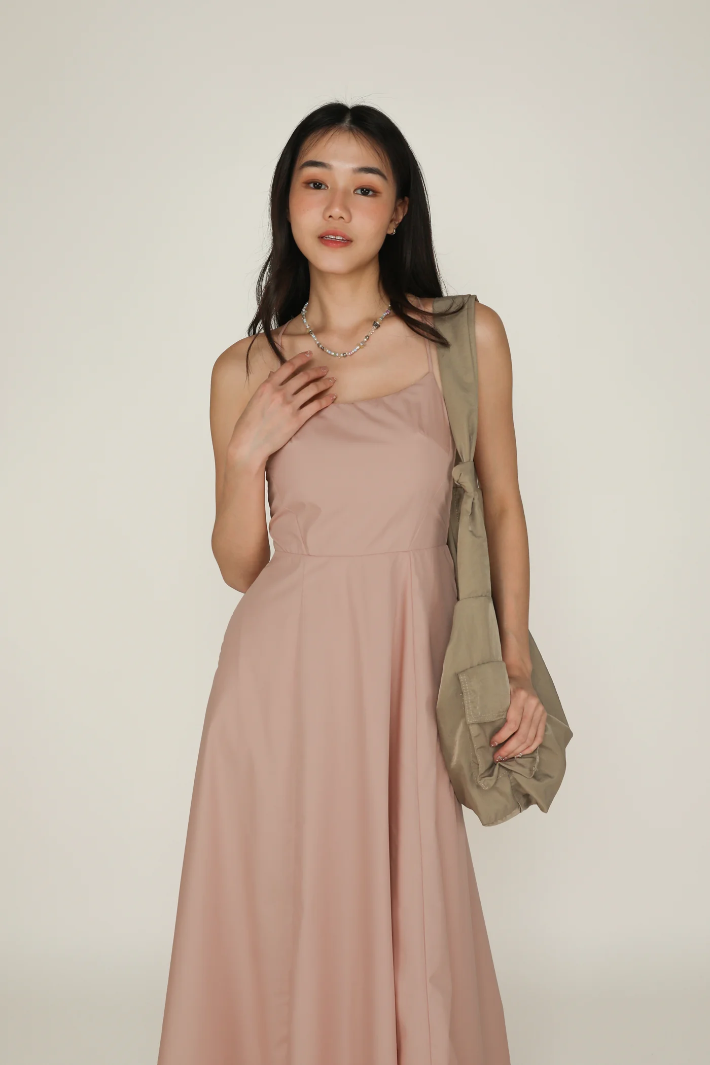 Liliana Flare Padded Maxi Dress - Image 10