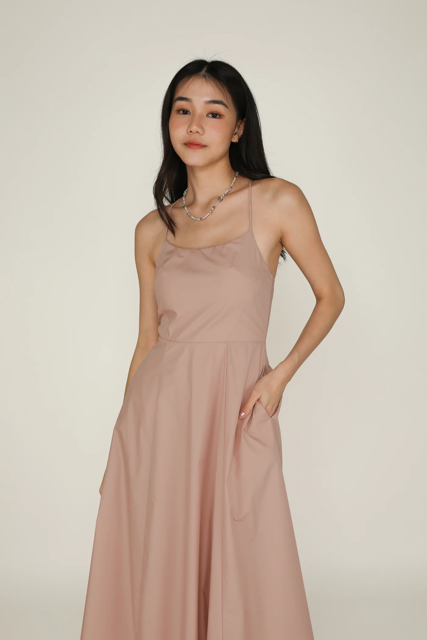 Liliana Flare Padded Maxi Dress - Image 12