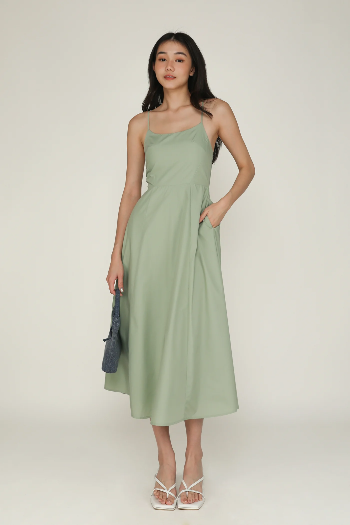 Liliana Flare Padded Maxi Dress - Image 15
