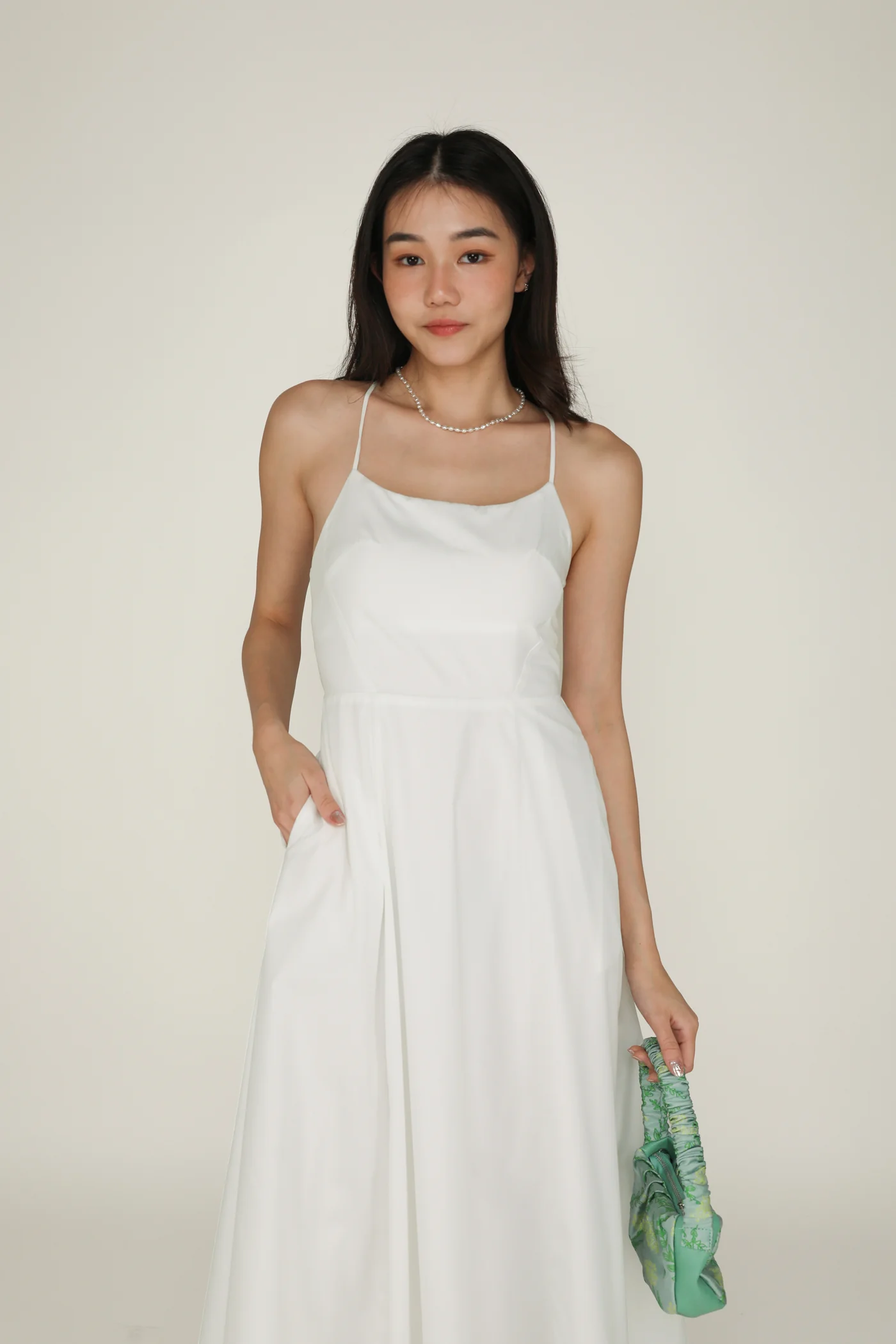 Liliana Flare Padded Maxi Dress - Image 2