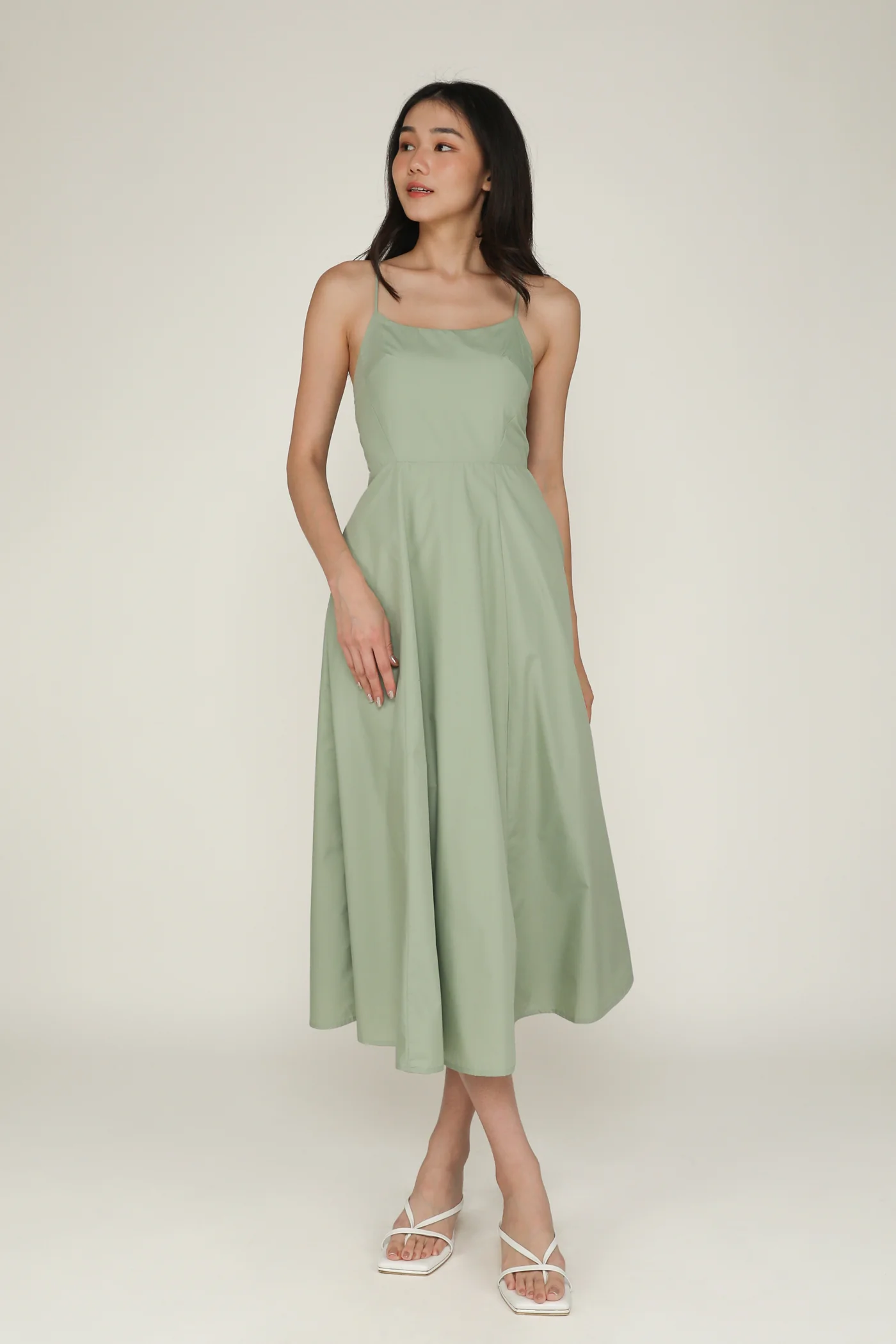 Liliana Flare Padded Maxi Dress - Image 20