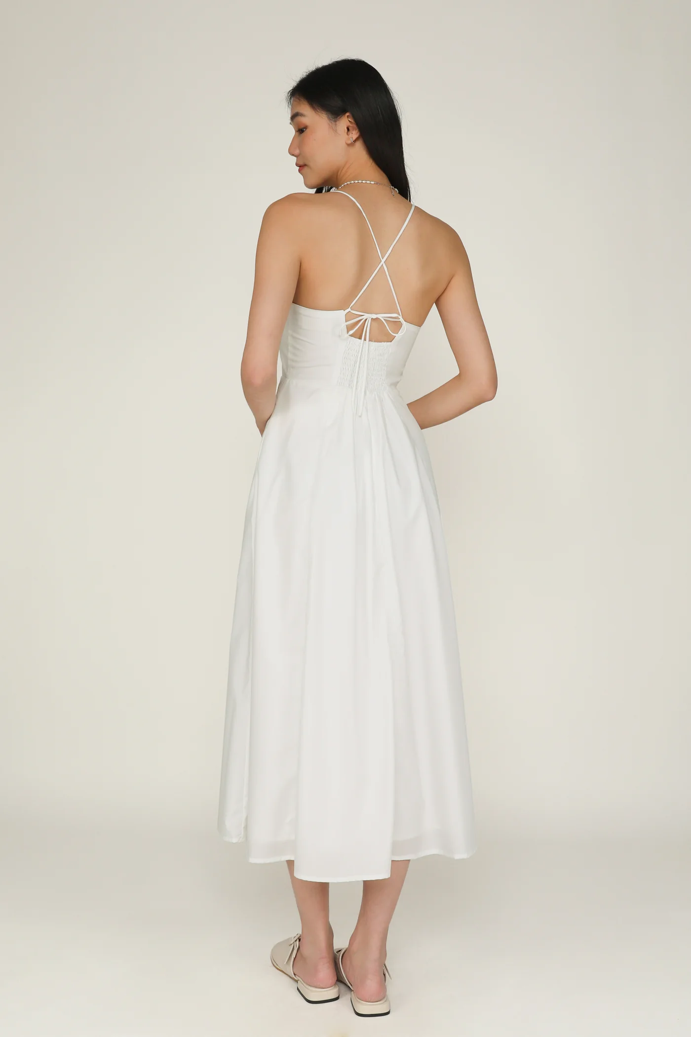 Liliana Flare Padded Maxi Dress - Image 7