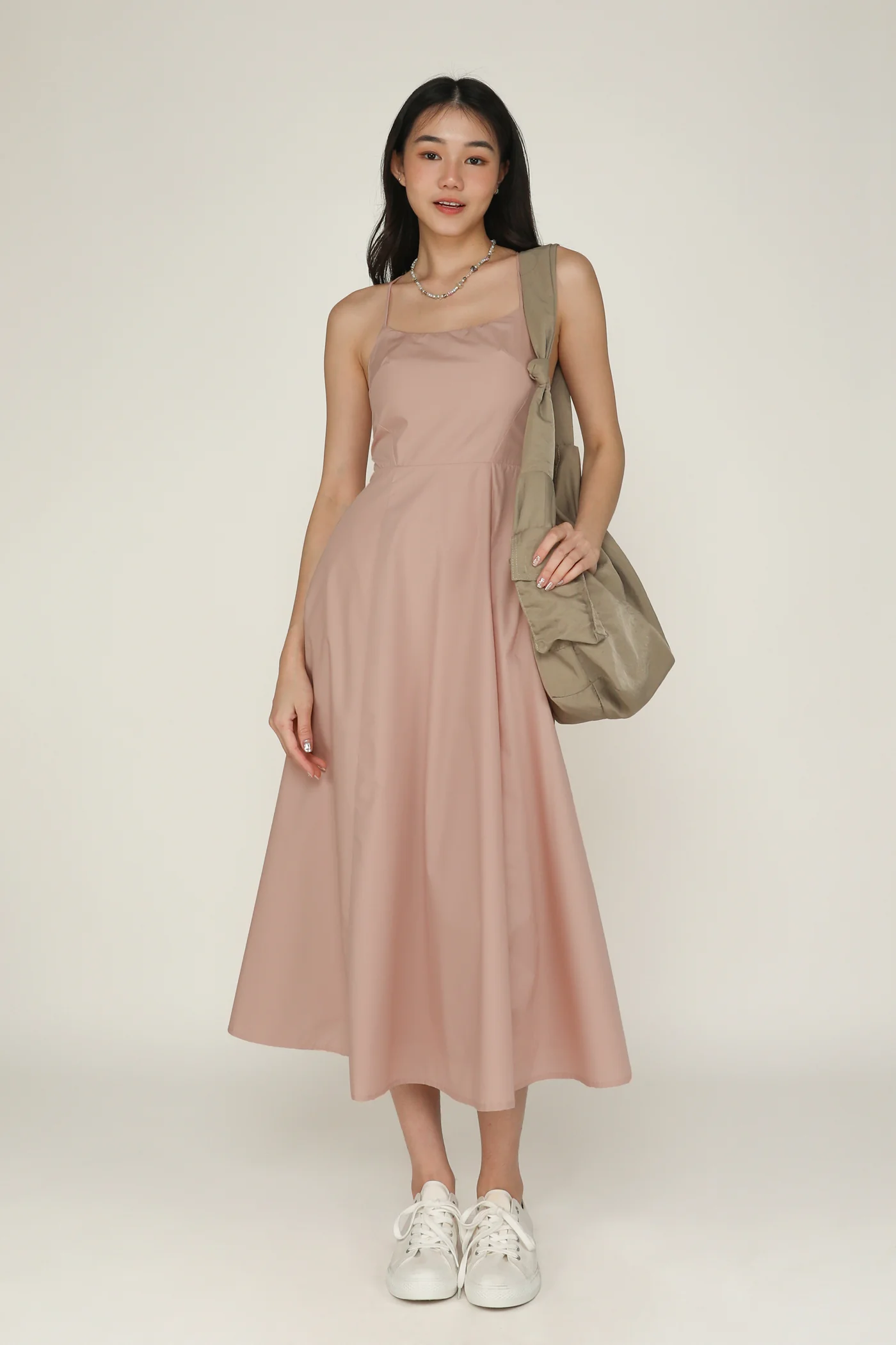 Liliana Flare Padded Maxi Dress - Image 9