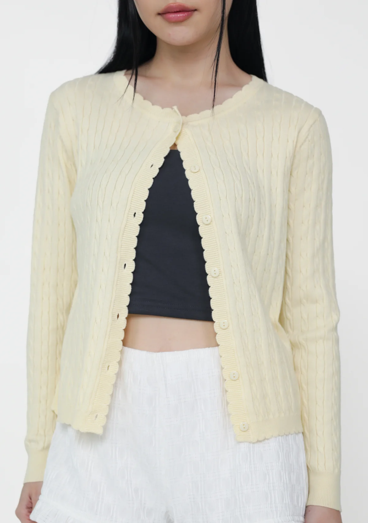 Lilo Scallop Trim Cardigan - Image 11