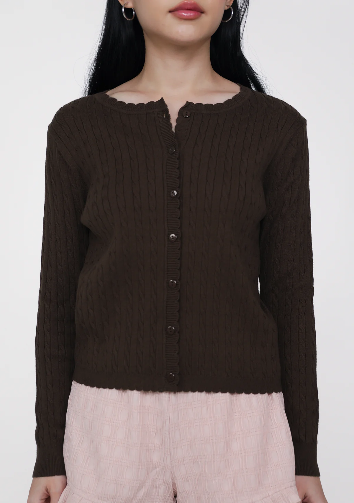 Lilo Scallop Trim Cardigan - Image 8