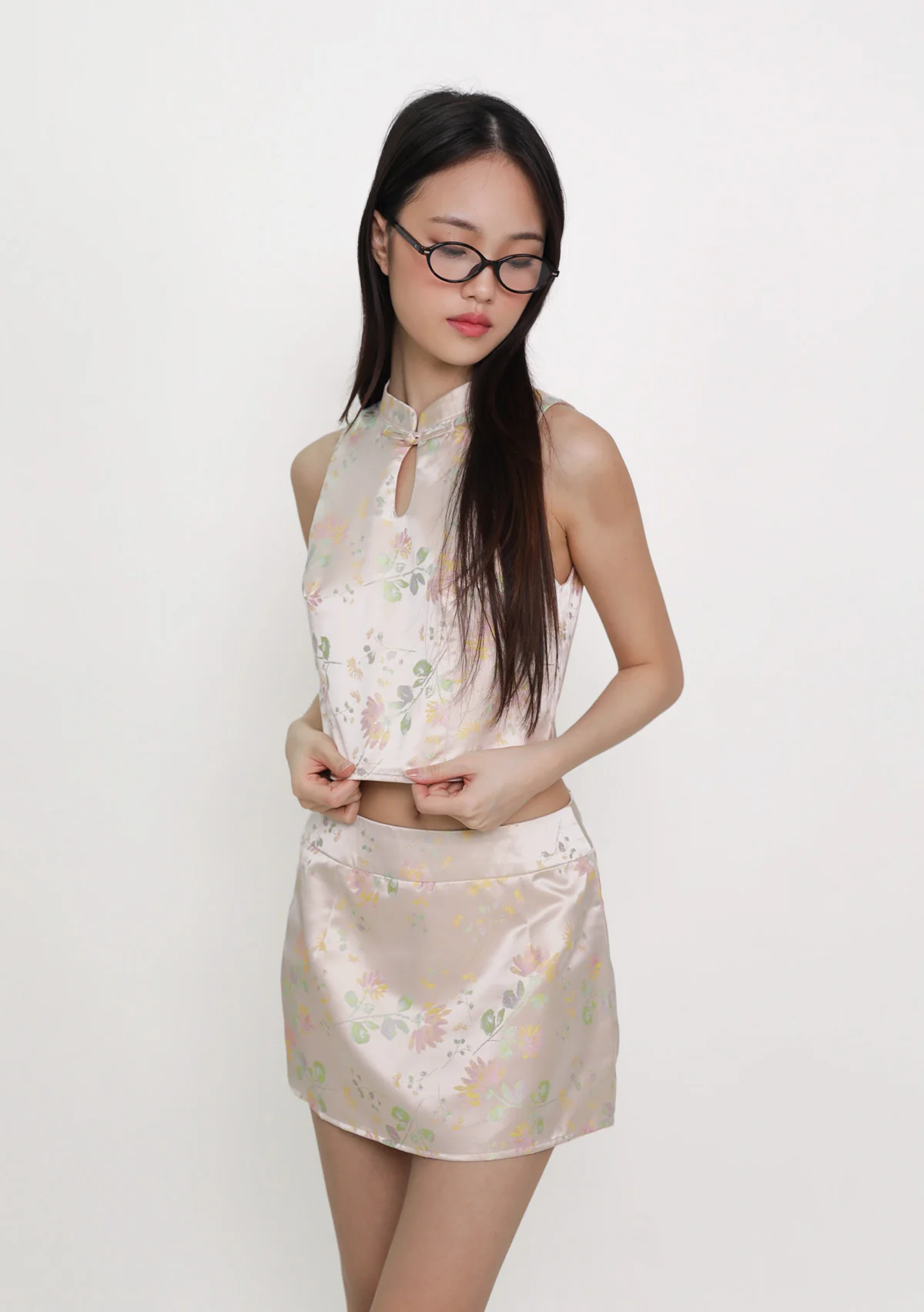 Liora Qipao Cropped Top (Jacquard) - Image 9