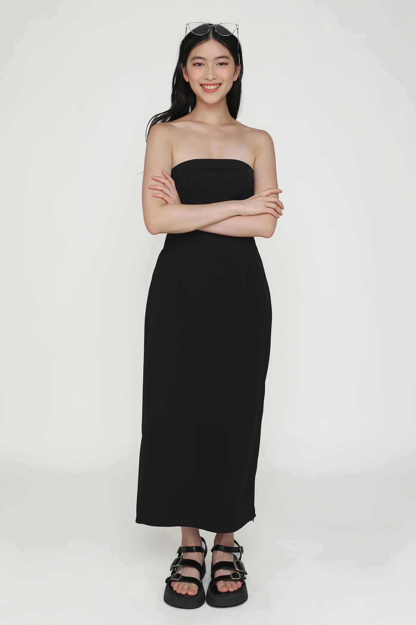 Lisse Tube Midi Dress - Image 21