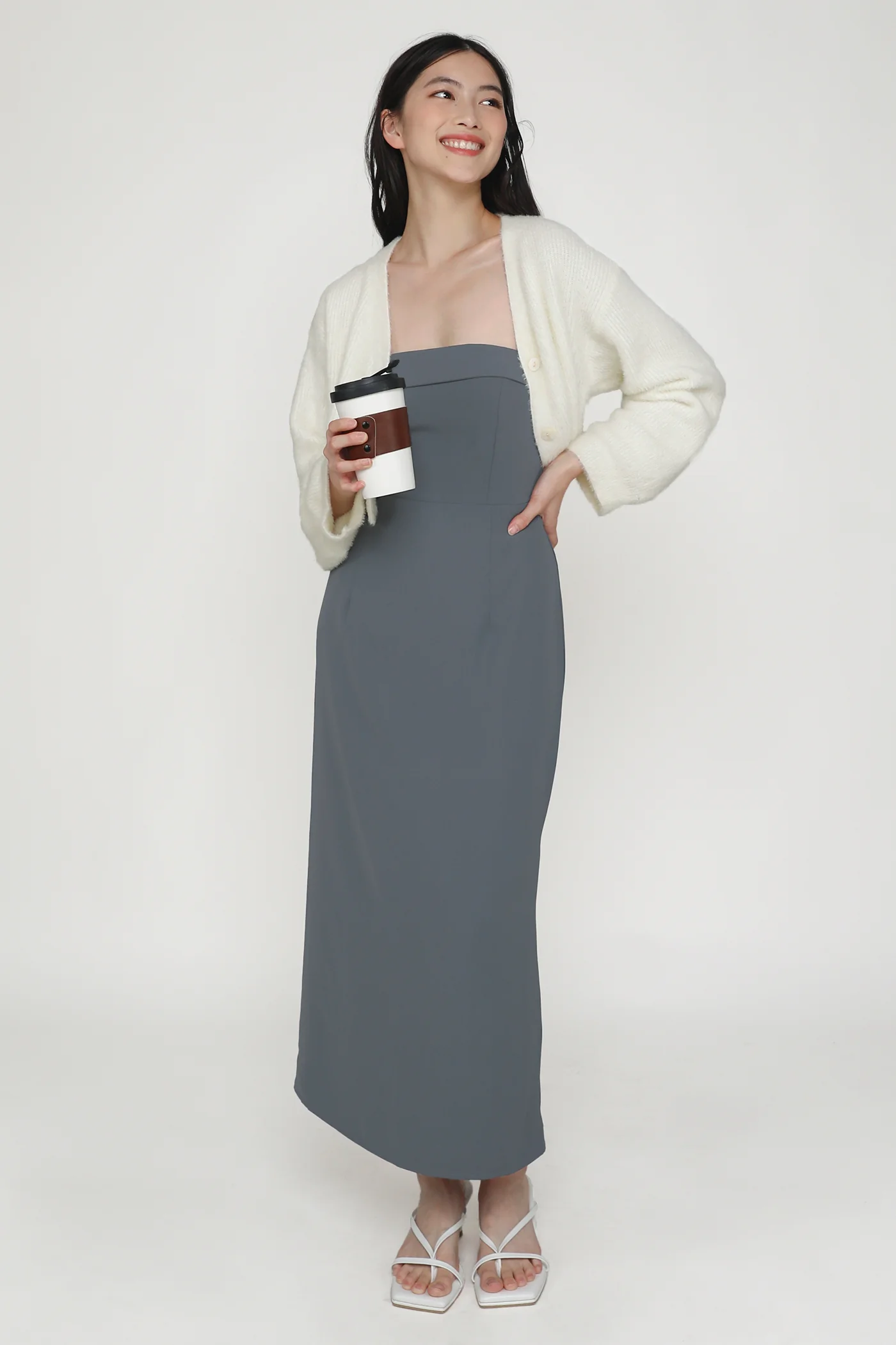 Lisse Tube Midi Dress - Image 28