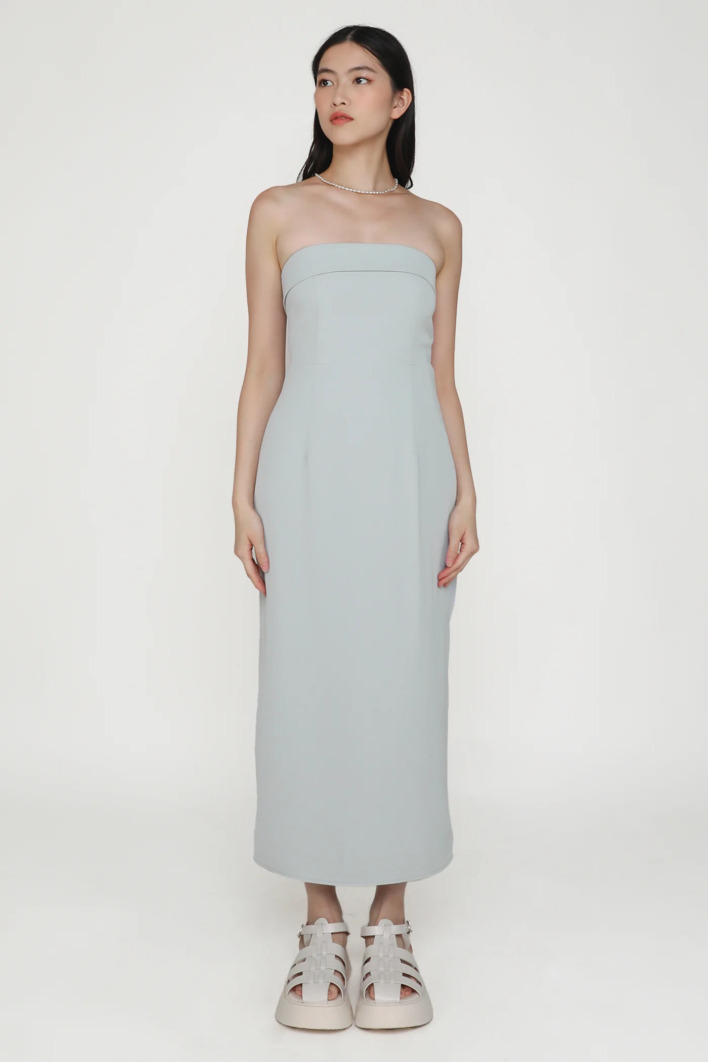 Lisse Tube Midi Dress - Image 40