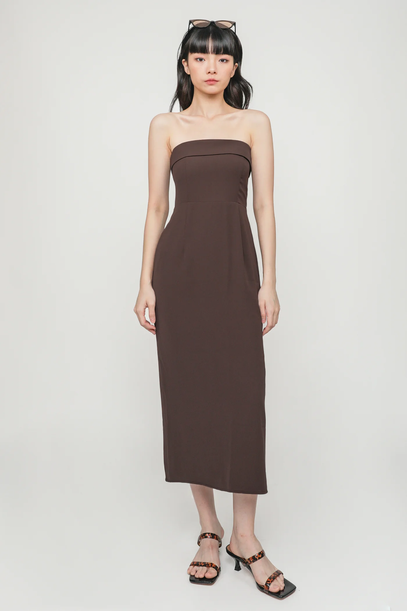 Lisse Tube Midi Dress - Image 8
