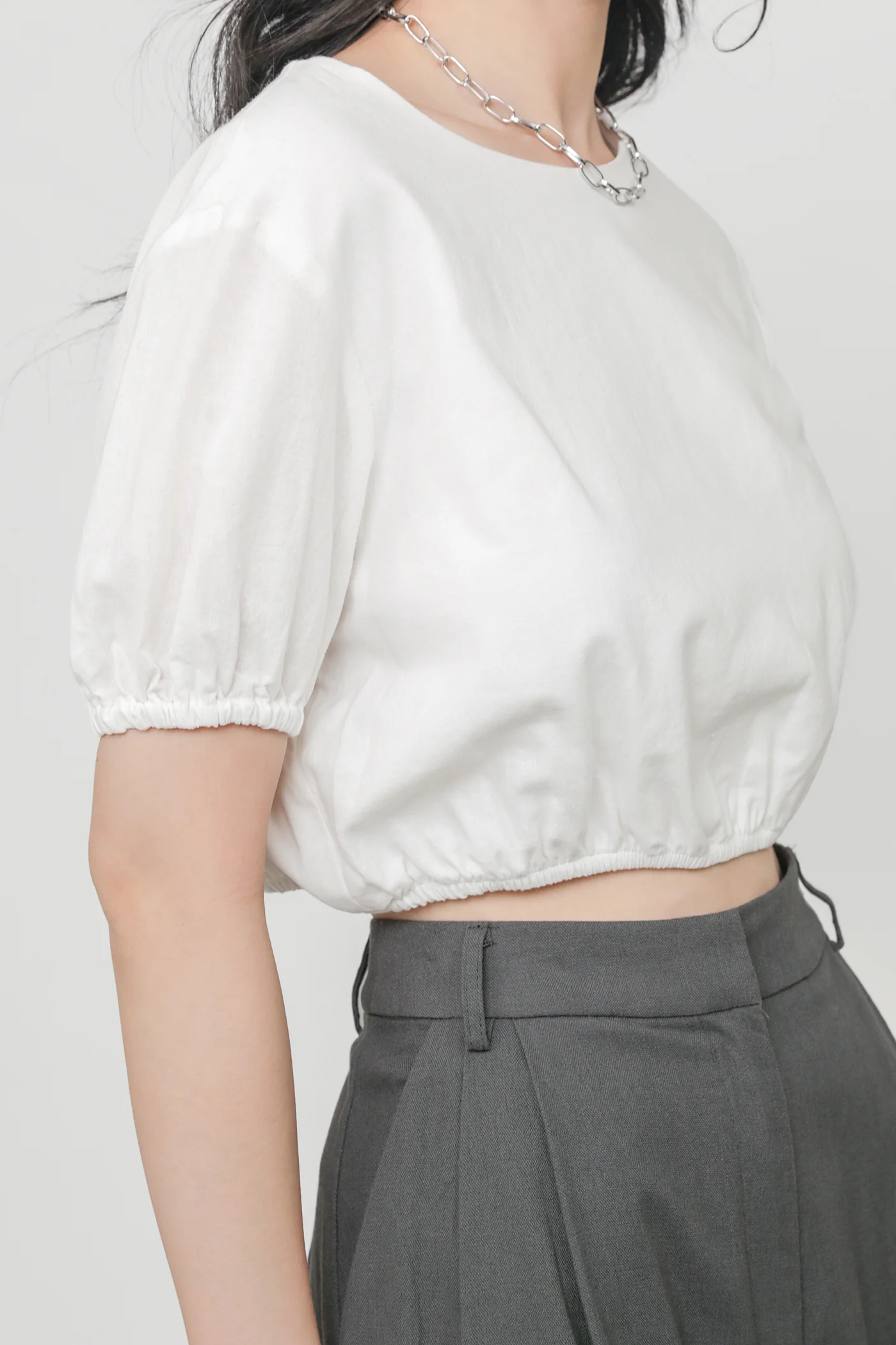 Liv Linen Puffy Sleeve Top - Image 13