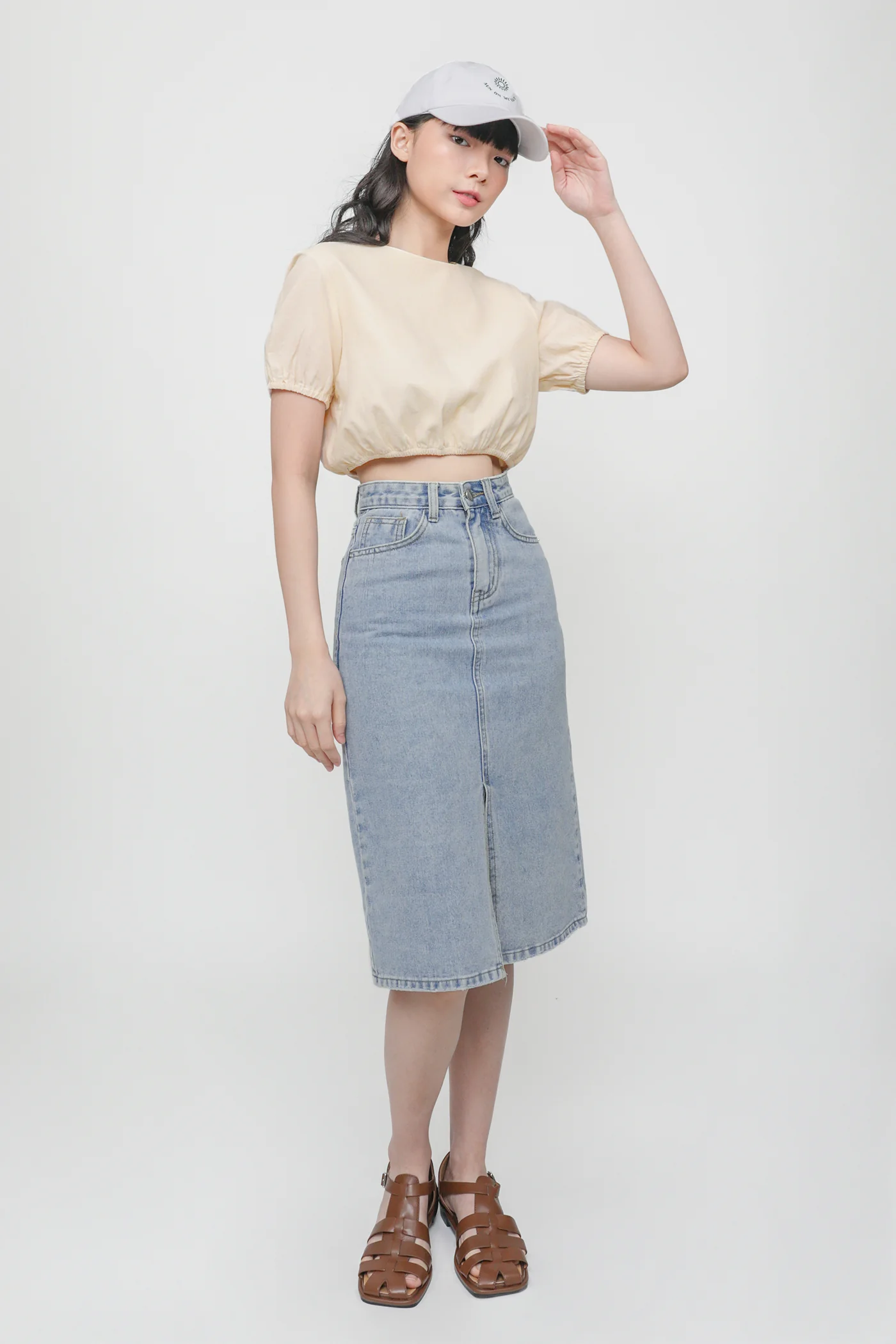 Liv Linen Puffy Sleeve Top - Image 16