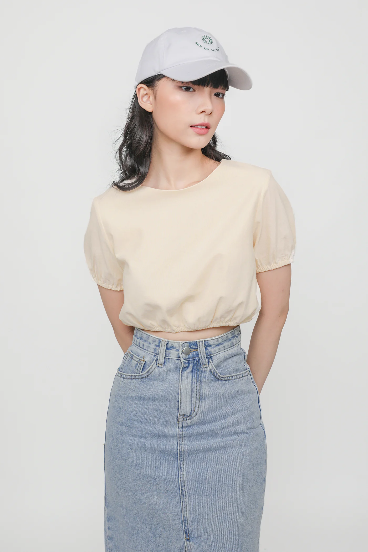 Liv Linen Puffy Sleeve Top - Image 18