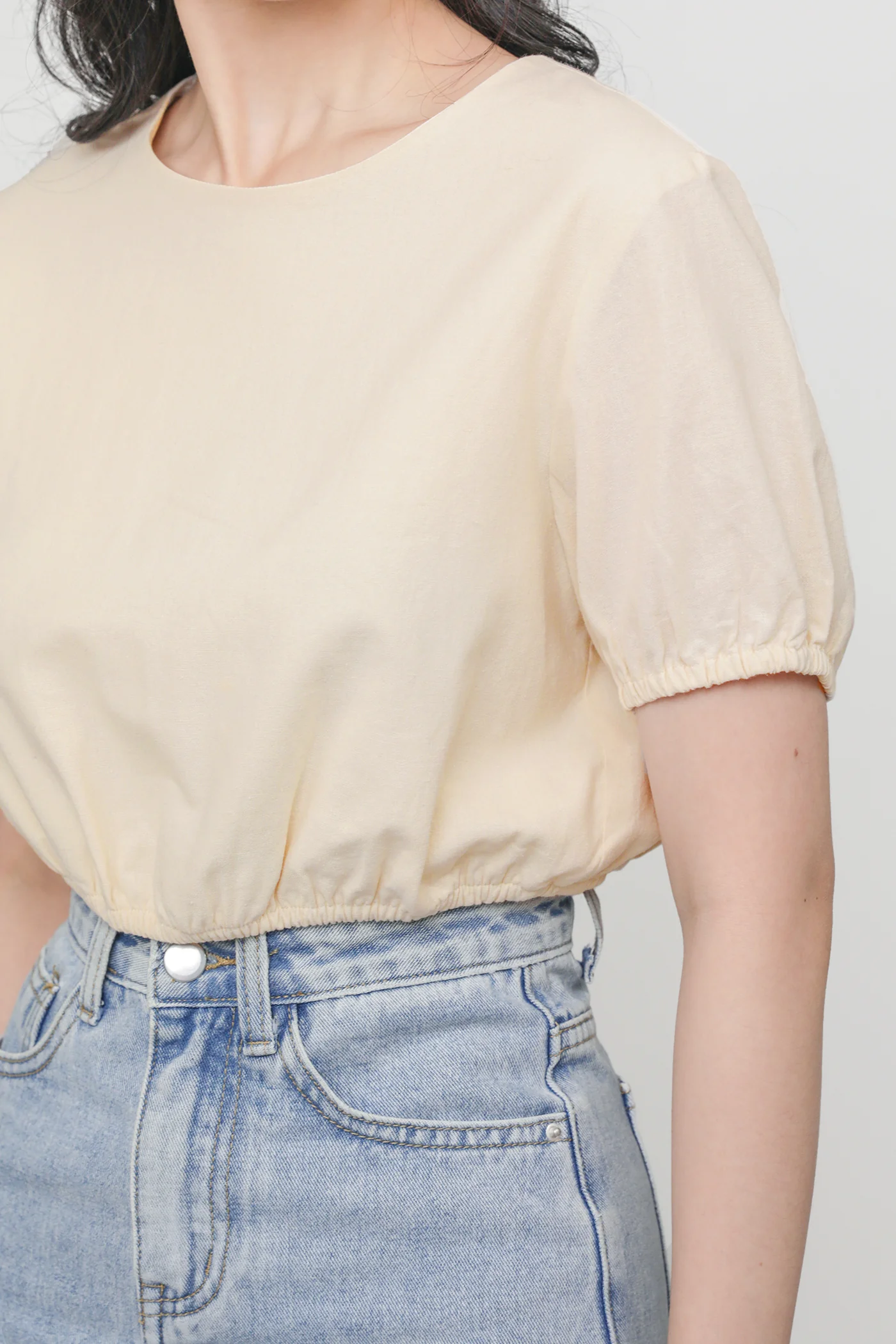 Liv Linen Puffy Sleeve Top - Image 21