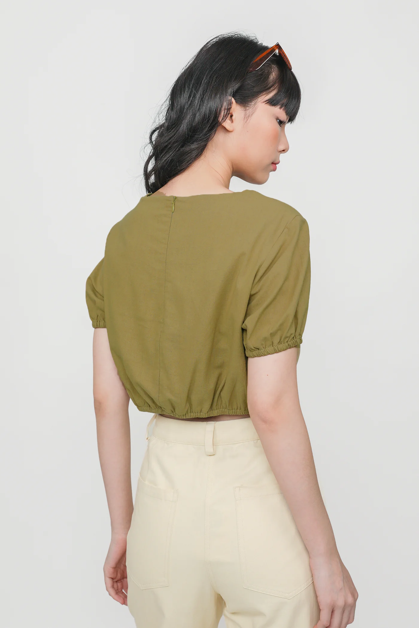 Liv Linen Puffy Sleeve Top - Image 29