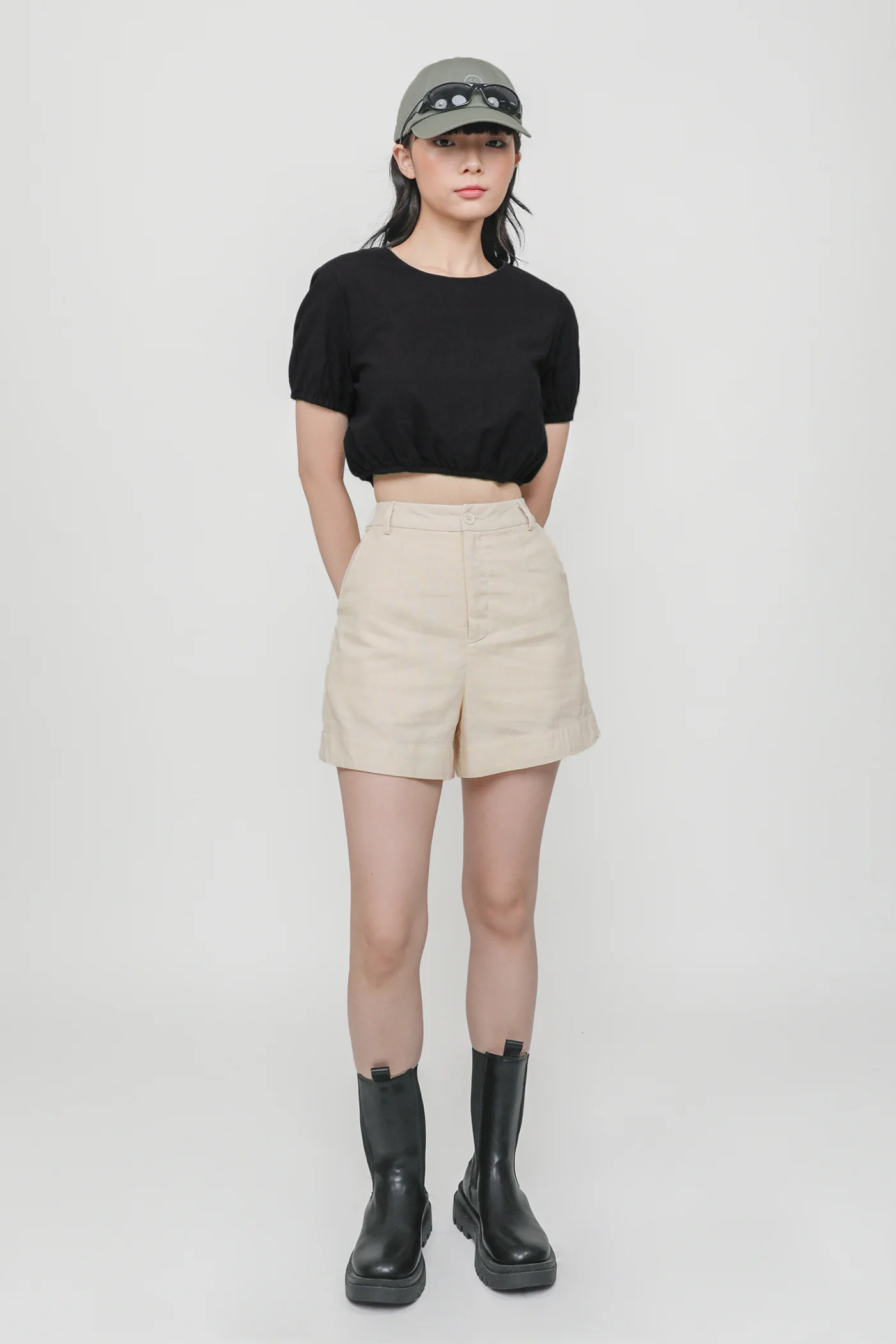 Liv Linen Puffy Sleeve Top - Image 4