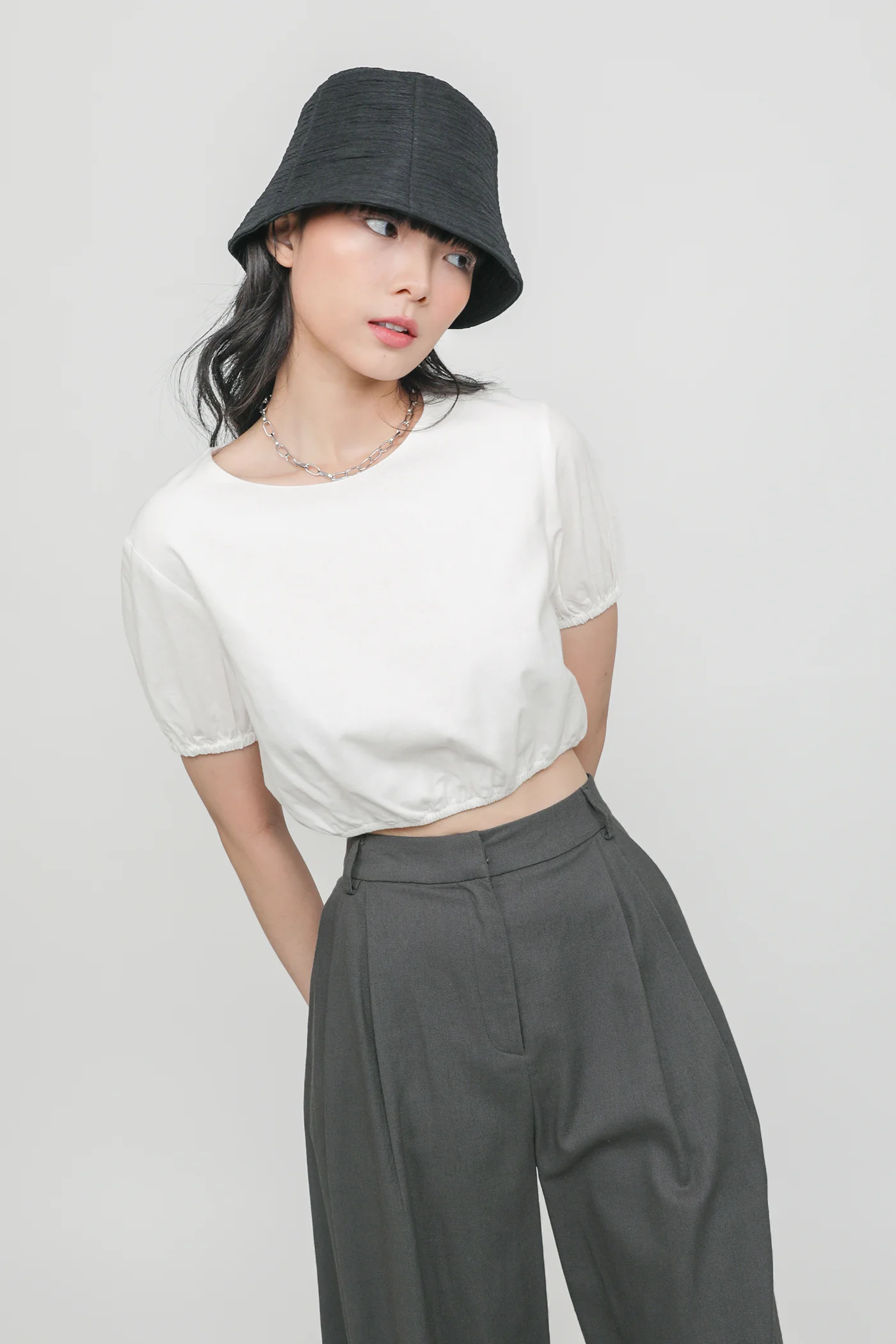 Liv Linen Puffy Sleeve Top - Image 8