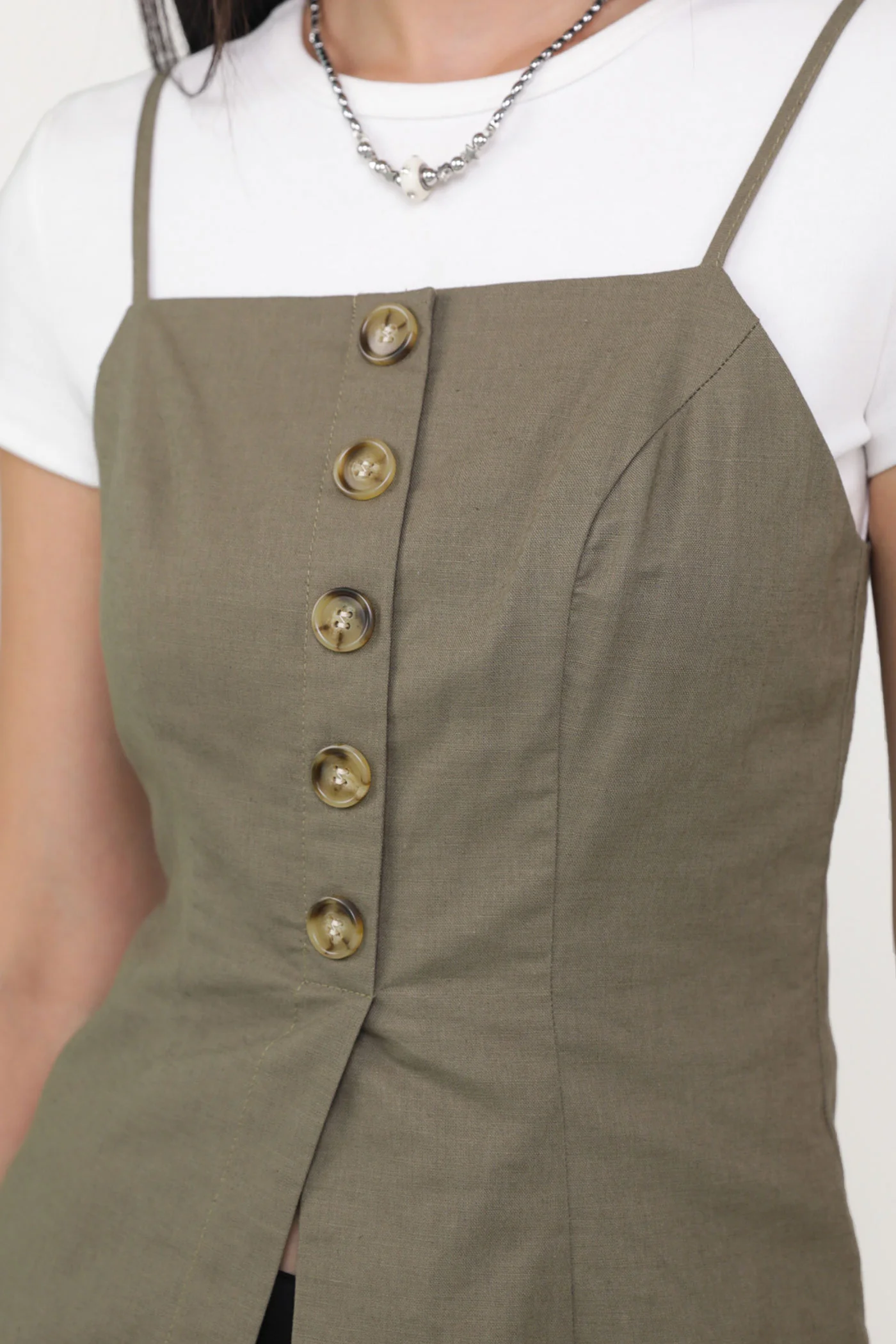 Lolla Button Down Linen Top - Image 18