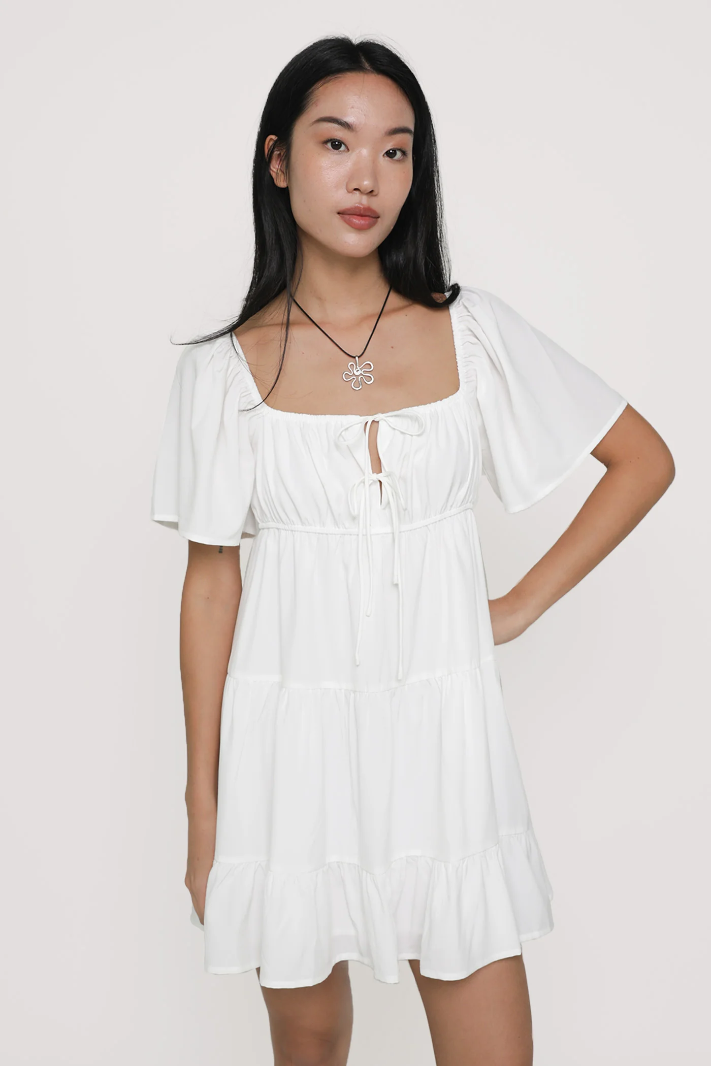 Loreine Flare Sleeve Dress - Image 10